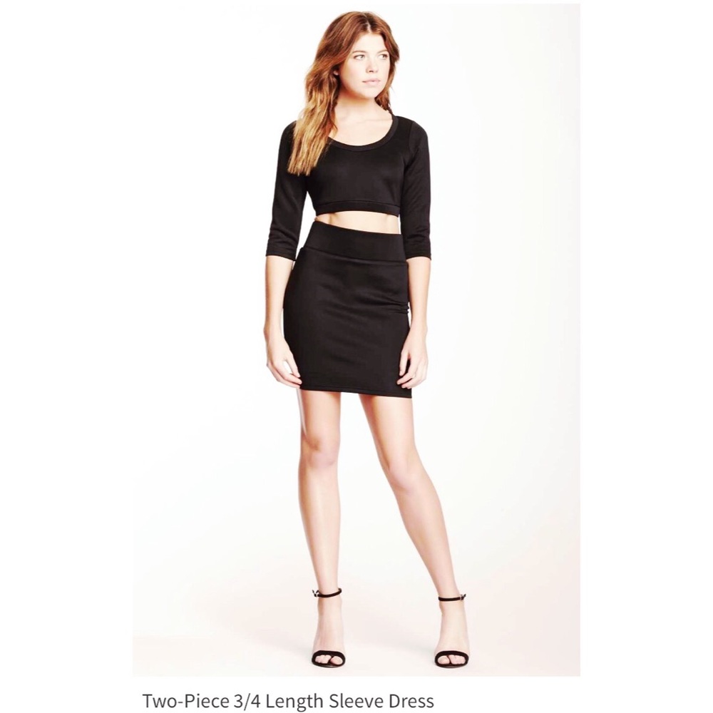 WOW Couture Crop Top Skirt Set